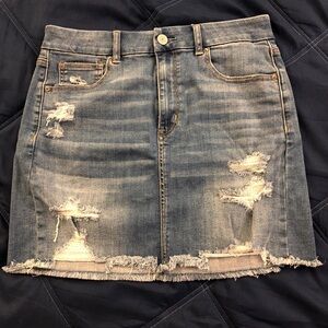 American Eagle curvy hi-rise denim skirt 12 Long